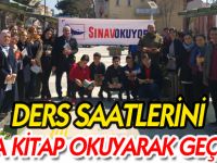 DERS SAATLERİNİ PARKTA KİTAP OKUYARAK GEÇİRDİLER
