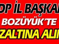 HDP İL BAŞKANI BOZÜYÜK'TE GÖZALTINA ALINDI