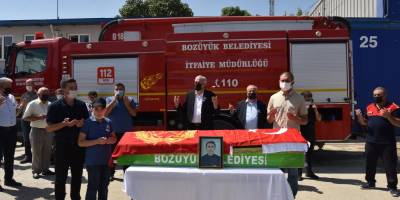 İTFAİYE ERİ SON YOLCULUĞUNA UĞURLANDI