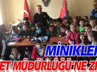 MİNİKLERDEN EMNİYET MÜDÜRLÜĞÜ’NE ZİYARET
