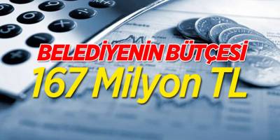 BELEDİYENİN BÜTÇESİ 167 MİLYON TL