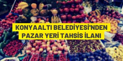 Pazar yeri tahsis ilanı