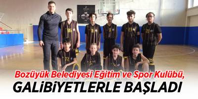 BOZÜYÜK BELEDİYESİ EĞİTİM ve SPOR KULÜBÜ GALİBİYETLERLE BAŞLADI
