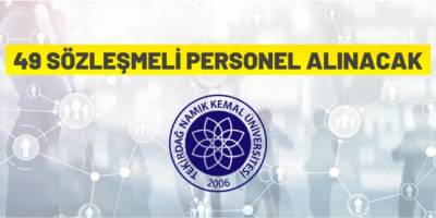 49 sözleşmeli personel alınacak