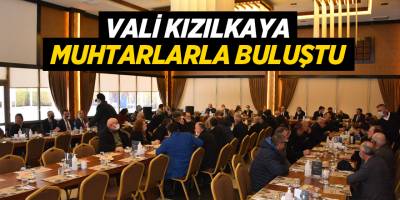 VALİ KIZILKAYA, BOZÜYÜK’TE MUHTARLARLA BULUŞTU