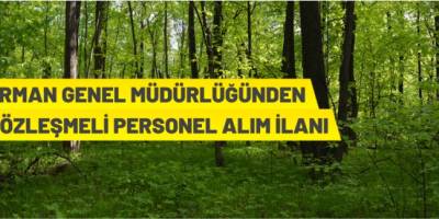 Orman Genel Müdürlüğü 1.833 Sözleşmeli Personel Alacak