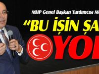 "BU İŞİN ŞAKASI YOK"