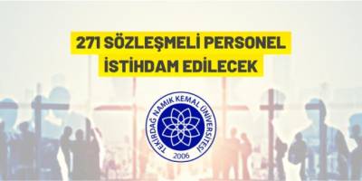 271 sözleşmeli personel istihdam edilecek