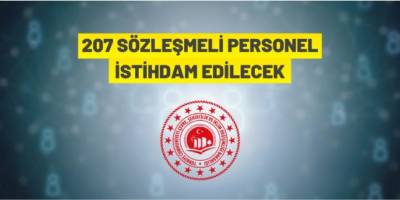 207 Sözleşmeli Personel alacak