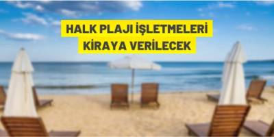Halk plajı kiraya verilecek