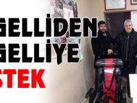 BOZÜYÜK'TE ENGELLİDEN ENGELLİYE DESTEK