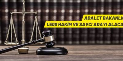 Adalet Bakanlığı, 1500 hakim ve savcı adayı alacak