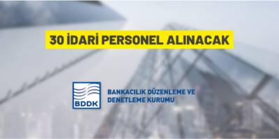 BDDK personel alacak