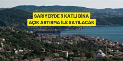 Sariyer'de 3 katlı bina satılacak