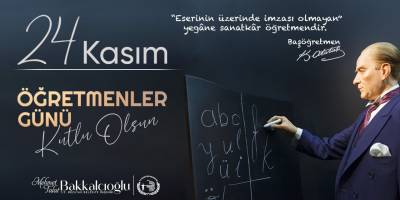 Bozüyük Belediyesi 24 Kasım Öğretmenler Günü Tebrik İlanı
