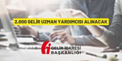 Gelir İdaresi Başkanlığı'ndan personel alım ilanı
