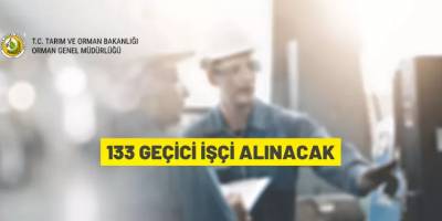 Orman Genel Müdürlüğü 133 Geçici İşçi alacak