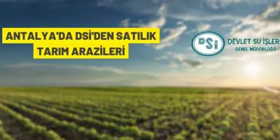 DSİ'den satılık tarım arazileri
