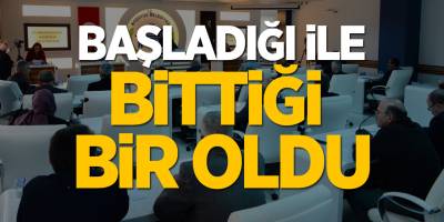 Başladığı ile Bittiği Bir Oldu