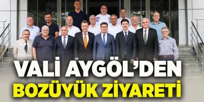 Vali Aygöl'den Bozüyük Ziyareti
