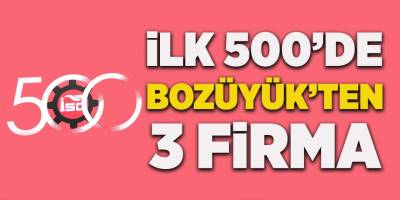 İlk 500'de Bozüyük'ten 3 Firma