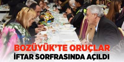 Bozüyük'te Oruçlar İftar Sofrasında Açıldı