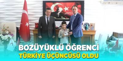 Bozüyüklü Öğrenci Türkiye Üçüncüsü Oldu