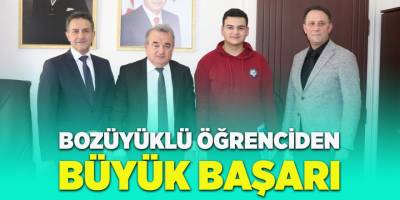 Bozüyüklü öğrenciden büyük başarı