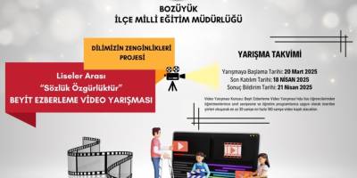 Bozüyük'te Lise Öğrencilerine Yönelik Yarışma