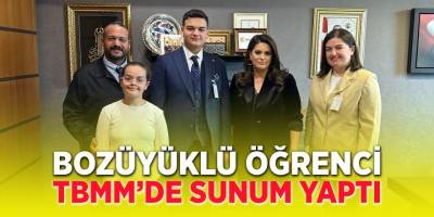 Bozüyüklü Öğrenci TBMM'de Sunum Yaptı