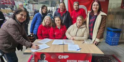Kapalı Pazarda İmamoğlu İçin İmza Kampanyası