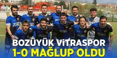 Bozüyük Vitraspor 1-0 Mağlup Oldu!