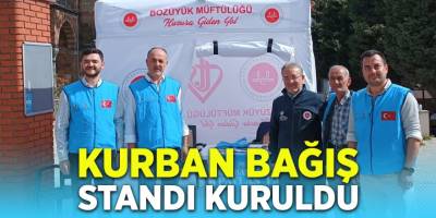 Kurban Bağış Standı Kuruldu