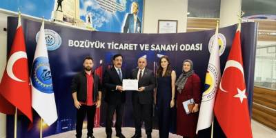 Bozüyük TSO'ya Teşekkür Belgesi