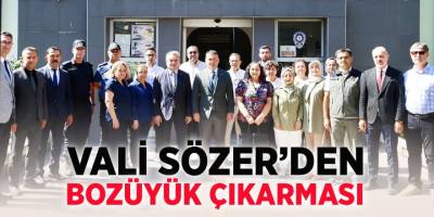 Vali Sözer'den Bozüyük Çıkarması