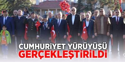 Cumhuriyet Yürüyüşü Gerçekleştirildi