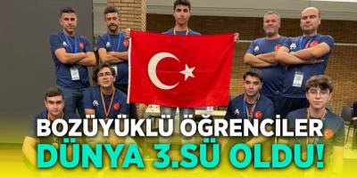 Bozüyüklü Öğrenciler Dünya 3.sü Oldu