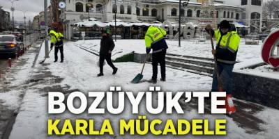 Bozüyük'te Karla Mücadele