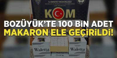 Bozüyük'te 100 Bin Adet Makaron Ele Geçirildi!
