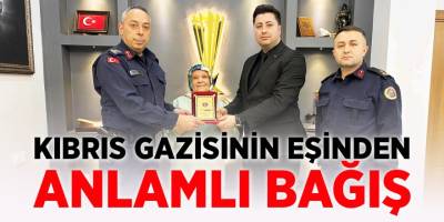 Kıbrıs Gazisinin Eşinden Anlamlı Bağış
