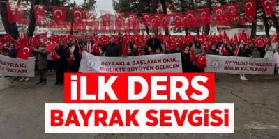 İlk ders bayrak sevgisi