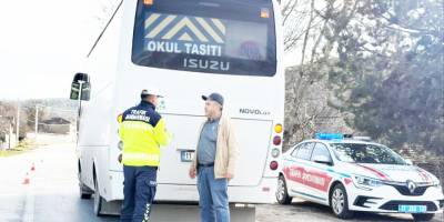 Bozüyük'te Okul Servislerine Denetim