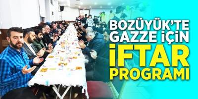 Bozüyük'te Gazze İçin İftar Programı 