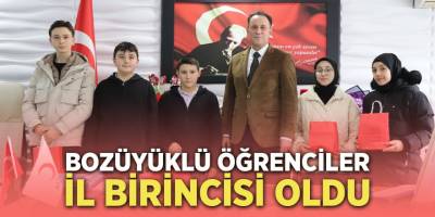 Bozüyüklü Öğrenciler İl Birincisi Oldu