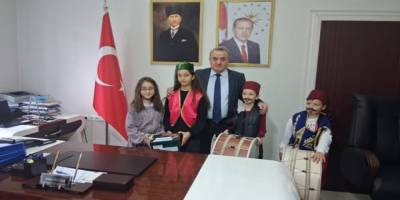 Minik Öğrencilerden Ramazan Ziyareti