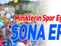MİNİKLERİN SPOR EĞİTİMİ SONA ERDİ