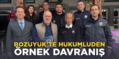 Bozüyük'te Hükümlüden Örnek Davranış