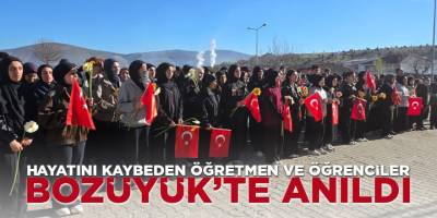 Hayatını Kaybeden Öğretmen ve Öğrenciler Bozüyük'te Anıldı