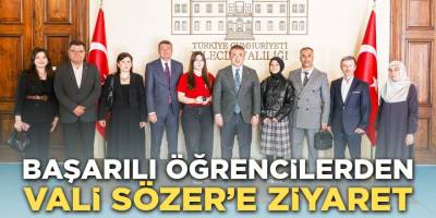 Başarılı Öğrencilerden Vali Sözer'e Ziyaret