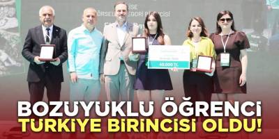 Bozüyüklü Öğrenci Türkiye Birincisi Oldu